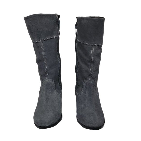 Marc Joseph New York Girls High Top Riding Boot Ankle Grey/Suede Size US 2 - Picture 2 of 10